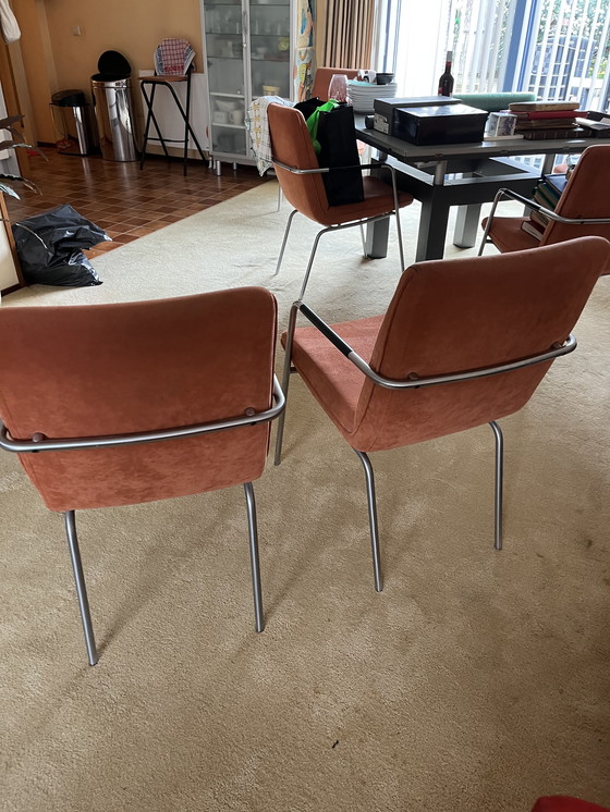 Image 1 of Gelderland Paul Young eetkamer stoelen 6x