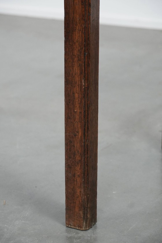 Image 1 of English antique oak lowboy/side table from the 18th century