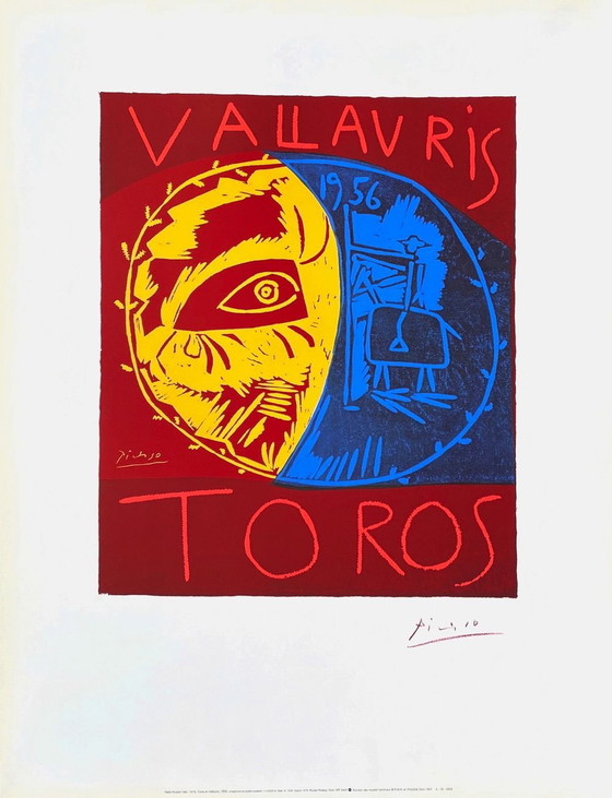 Image 1 of Pablo PICASSO Toros Vallauris-poster 1995