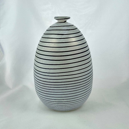 Bertil Vallien pour Kosta Boda – Vase signé « Aphrodite » – Collection d'artiste – Grand verre d'art suédois