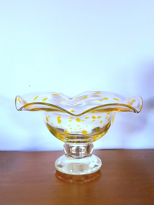 Coupe en verre soufflé de Murano 