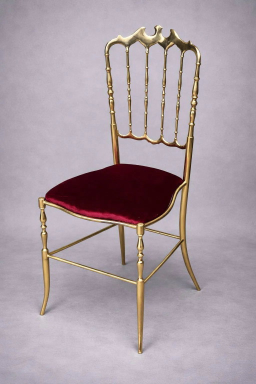 Chiavari chair designer. Solid bronze. – eetkamerstoelen, Vintage (photo 2 of 5)