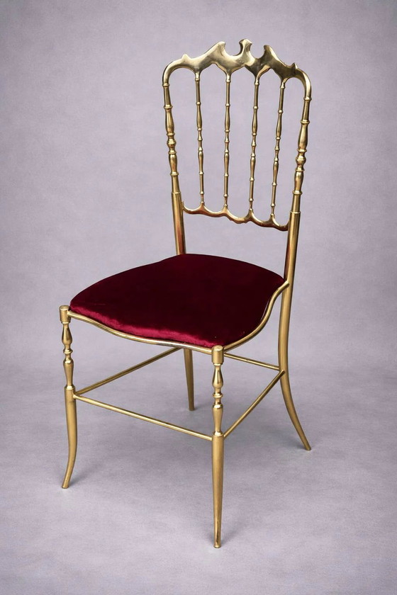 Sedia Chiavari, design. Bronzo massiccio. – Sedie da pranzo, Bronze, Vintage (photo 2 of 5)