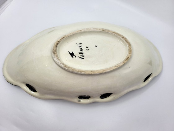 Image 1 of Tazza in ceramica di Vallauris, dorata con oro zecchino, Francia, Costa Azzurra, 1950