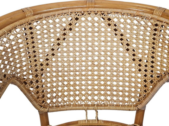 Image 1 of Vintage webbing gevlochten stoel