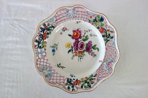 Rares Assiettes Décoratives Murales Porcelaine Herend, Hongrie Vers 1870
