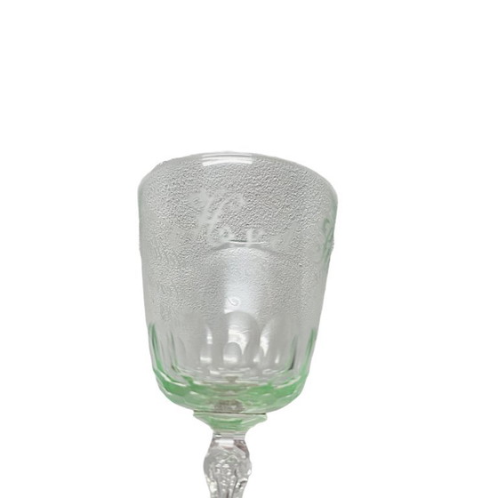 Verre à vin ancien en cristal d'uranium, Amsterdam, datant de 1883 – Verres et carafes, Glass (photo 6 of 8)