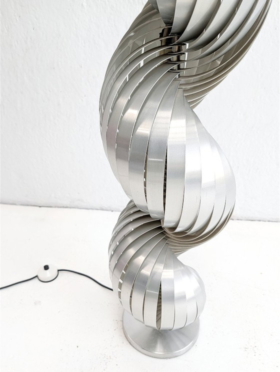 Spiral Floor Lamp by Henri Mathieu 1970s – Floor lights, Aluminium (photo 5 of 5)