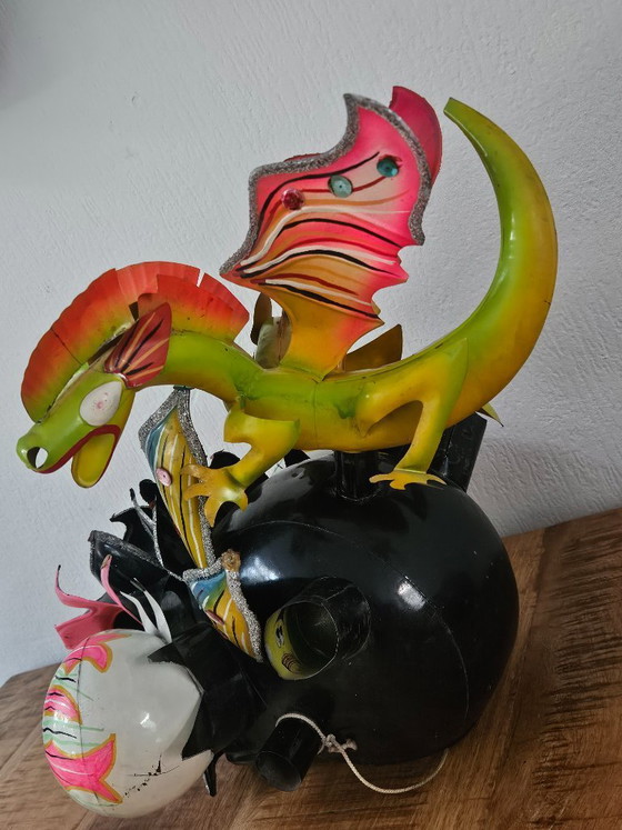 Magnifique Masque de Carnaval Diablada Bolivien Traditionnel – Objets déco, Aluminium, Autre (photo 11 of 24)