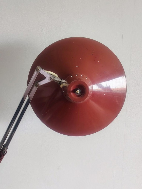 Image 1 of Terry Hala architectural industrial  table lamp. by H. Busquet for Hala,