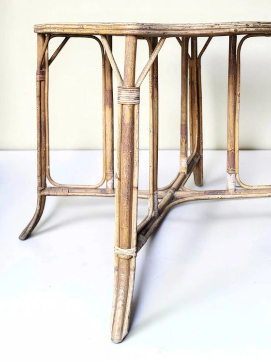 Natural rattan table, circa – Dining tables, Wicker (photo 3 of 7)