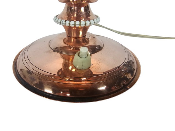 Image 1 of Art déco – Kelchlampe – Kupfer – Stehlampe – Holland – 1. Hälfte des 20. Jahrhunderts