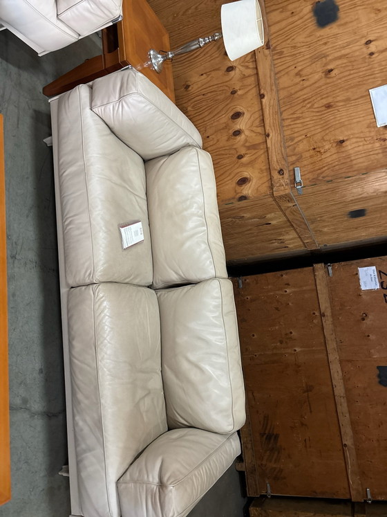 2x divano Poltrona Frau, Mobili, Pelle, Metallo, Beige (foto 8 di 10)