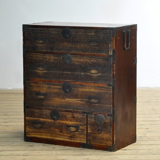 Japanische Tansu-Kommode, um 1870 – Kommoden, Iron, Wood (photo 3 of 14)