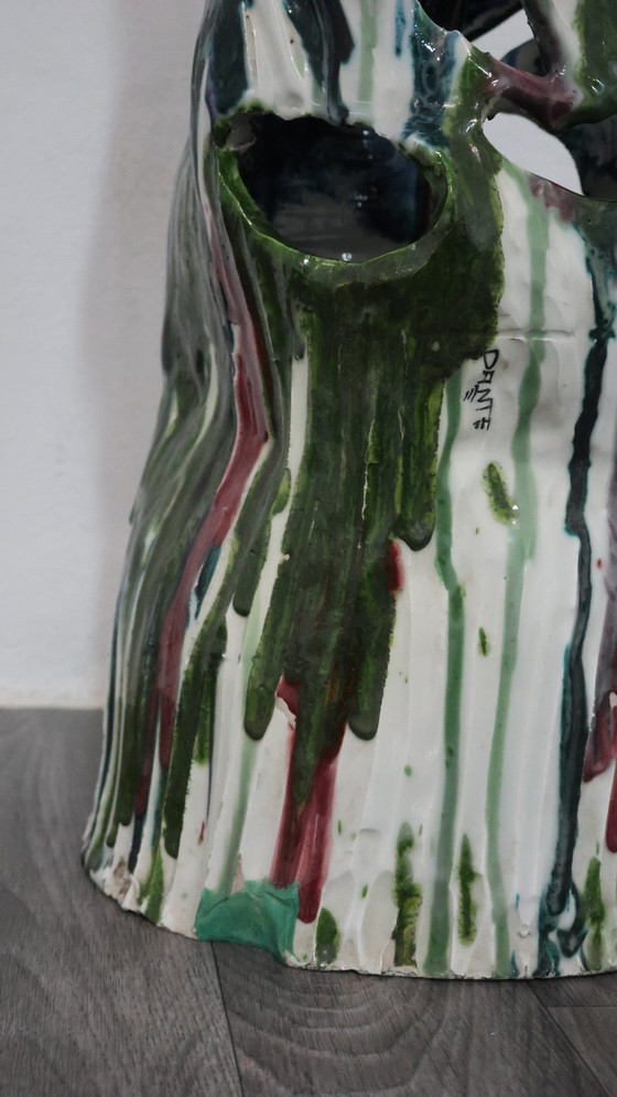 Image 1 of Ernesto Treccani Attr. Tafel- of Staande Lamp Keramisch Design Modern Antiek