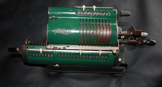 Image 1 of Walther WR16, machine à calculer mécanique, 10 chiffres, ancienne