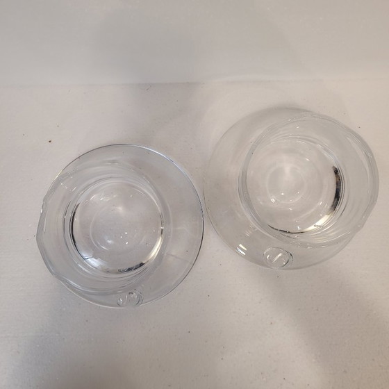 Image 1 of Coppia di candelieri in cristallo, Sempre, anni 2000 - Belgio