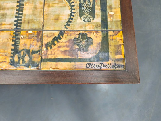 Image 1 of Danish Haslev Teak Tile Coffee Table Otto Detlefsen 1960s