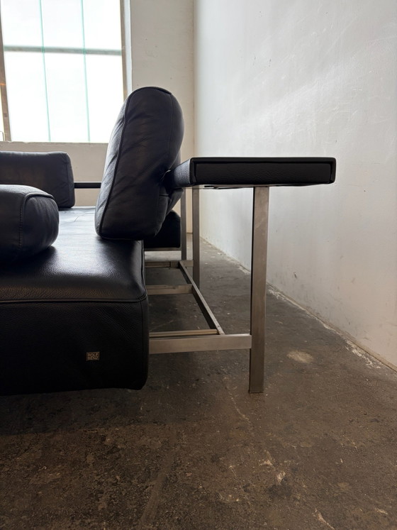 Rolf Benz Dono Divano Designer Pelle Nera Ottime Condizioni – Divani angolari (photo 7 of 11)