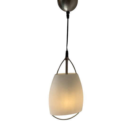 Image 1 of Da Maestri Murano - Lampada a sospensione, con rosone a soffitto - Vetro conico traslucido