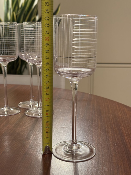 Image 1 of Set di 4 bicchieri da vino House Doctor - design minimalista - vetro trasparente