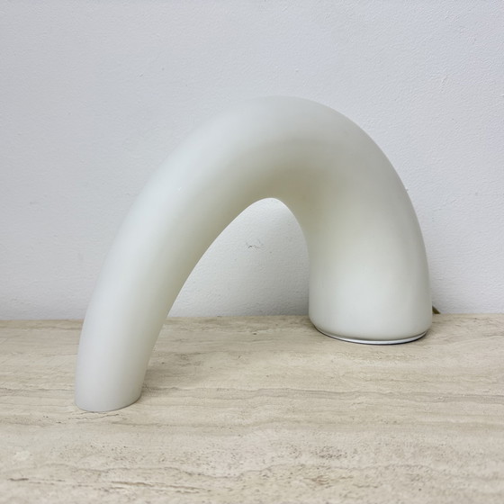 Image 1 of Fontana Arte Thor glass table lamp , 1980s Italy