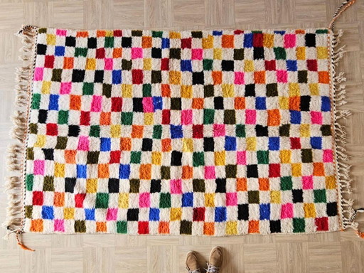 Tappeto tradizionale marocchino multicolore 250cmx150cm