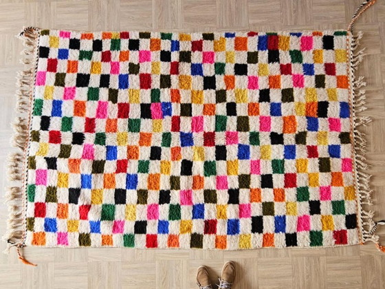 Image 1 of Traditional Moroccan multicoloured rug 250cmx150cm