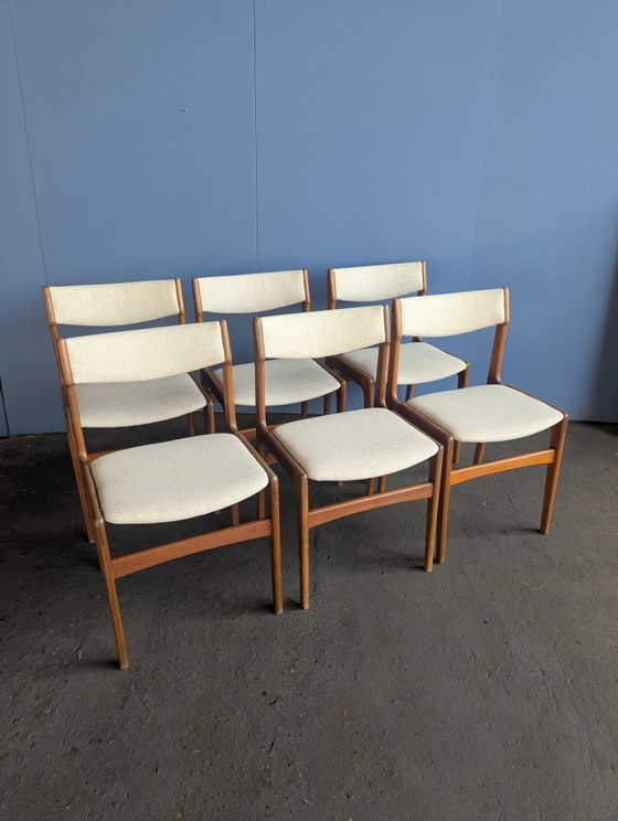 Image 1 of 6 sillas de comedor Erik Buch como nuevas, Dinamarca