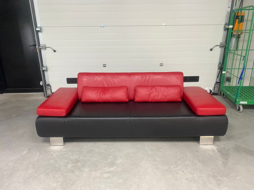 Schönes Montel Design Sofa Leder