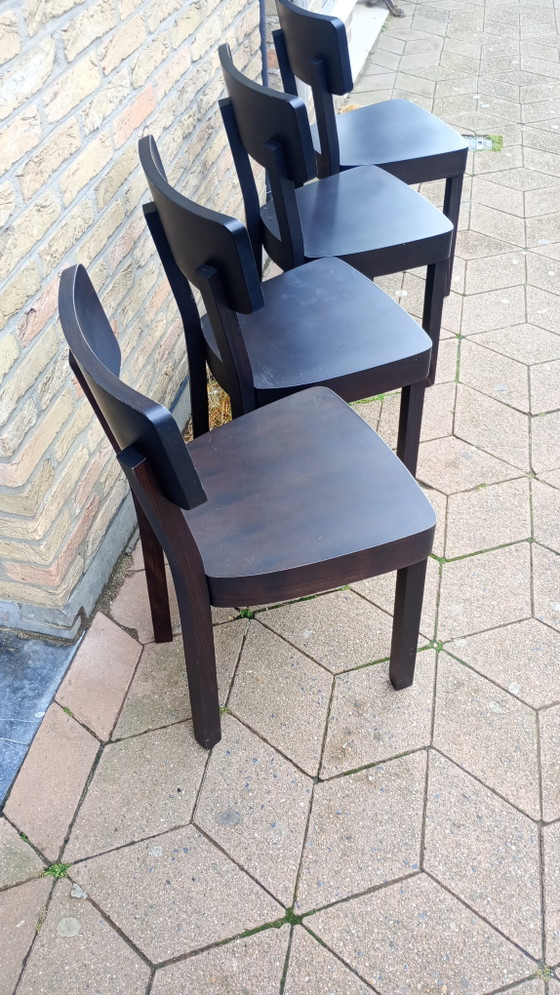 Image 1 of Paola navone gervasoni Italia chaises 123 noir 4 pcs 