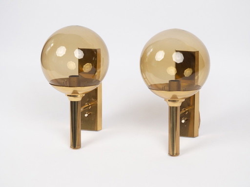 Pair of 2 Danish vintage wall lamp by Svend Mejlstrom