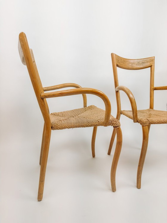 Image 1 of 2x Val Padilla Manila Esszimmerstühle, Jasper Conran '70