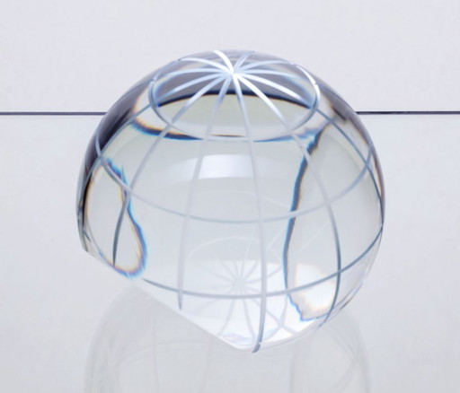 Vintage Decorative Glass Sphere, 1970s