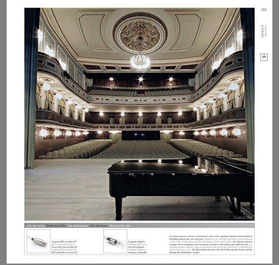 Image 1 of Lampadario Fontana Orazio Spada Design 48 x 10 Watt alogeno