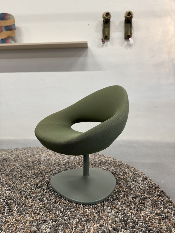 Image 1 of Artifort Shark Drehstuhl Grüner Stoff