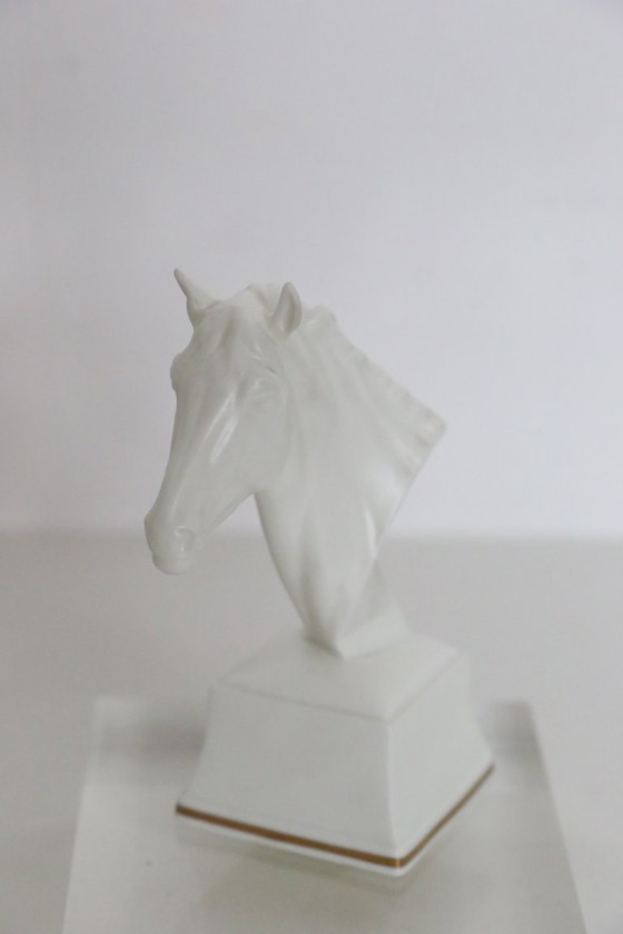 Image 1 of Figura de cabeza de caballo de Atheon, Royal Worcester, porcelana