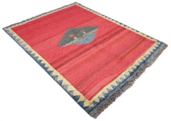 Image 1 of Original Persian carpet Gabbeh Ghashghai Oriental carpet 196 cm x 149 cm Old Natural