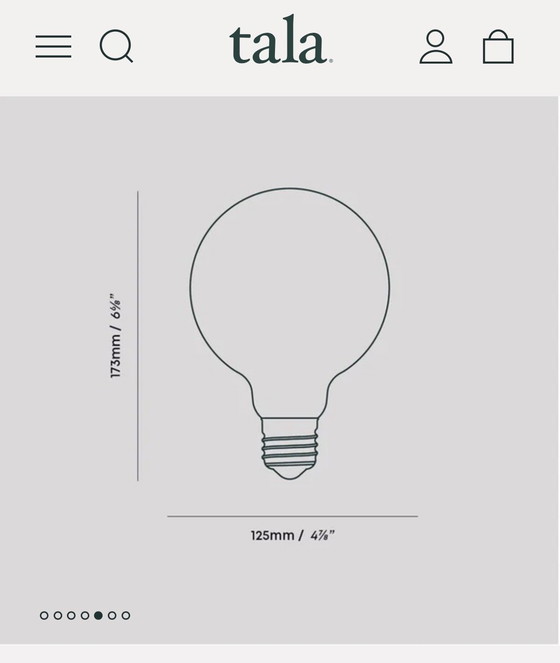 Image 1 of Tala Porcelain III Lichtbol - Nieuw!