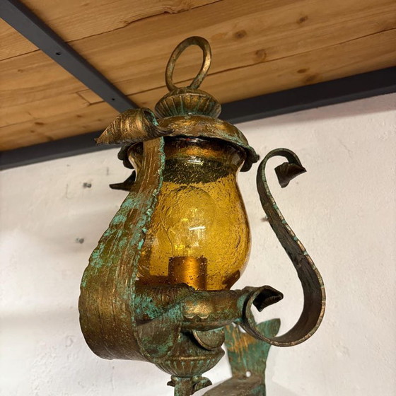 Image 1 of Wrought Iron Vintage Lantern