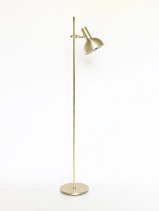 Vintage floor lamp brass Danish design retro