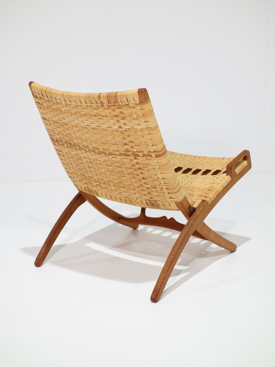JH512 Folding Chair Hans J. Wegner oak rattan Johannes Hansen – Hans Wegner, Armchairs, Wood, Vintage (photo 7 of 19)