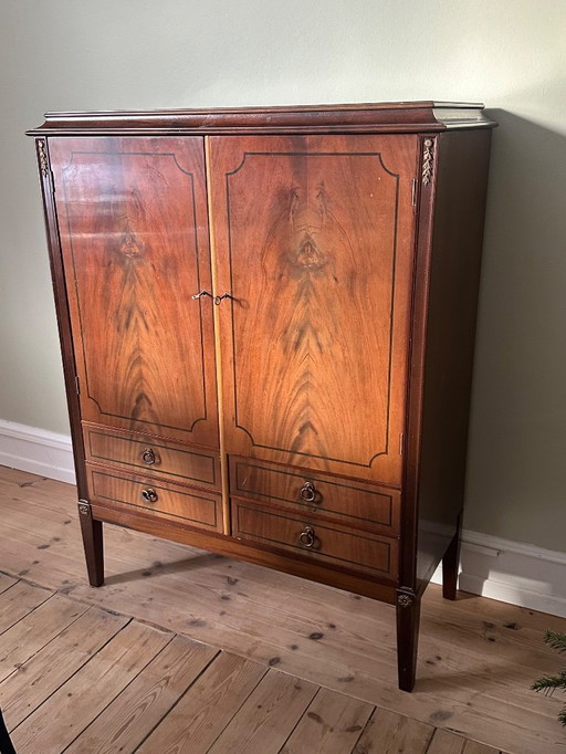 Mobiletto portaoggetti Art Déco danese d'epoca, anni '40 - Mobiletto in legno scandinavo