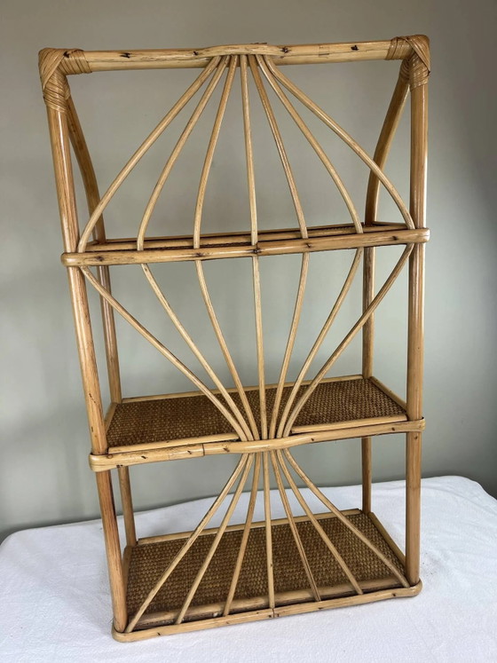 Scaffale in rattan vintage – Scaffali a muro, Wicker (photo 12 of 13)