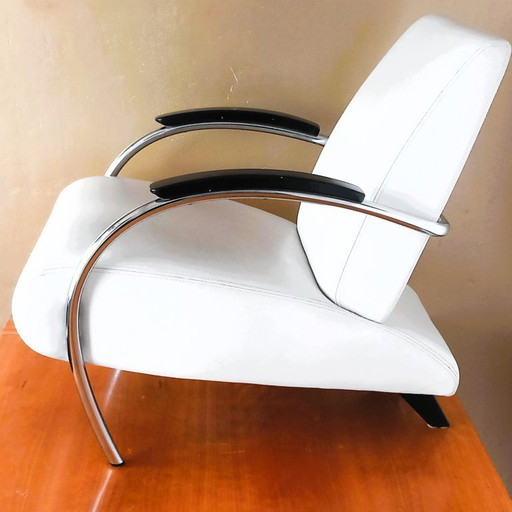 Gelderland 5470 aus weißem Leder. Design von Jan de Bouvries