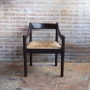 Carimate chair Vico Magistretti wicker seat 1970s