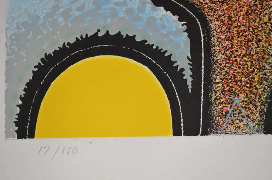 Anton Cetin (nato nel 1936) “Volto con lunghe trecce” Litografia firmata e numerata 17/150. (photo 5 of 9)