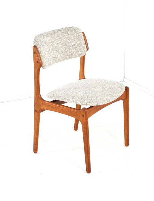6x Erik Buch for O.D. mobler chairs vintage reupholstered