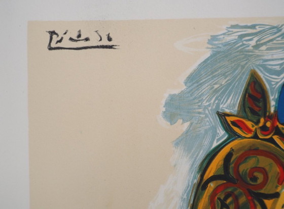 Image 1 of Pablo Picasso - Donna nuda con berretto turco 1974 - Stampa artistica