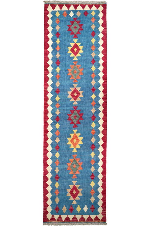 Hand-woven kilim gashgai 298 x 85 cm